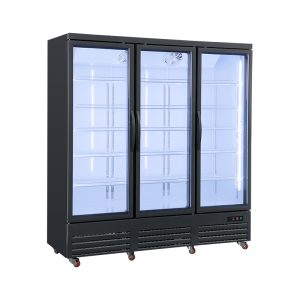 Unifrost HVR33B Three Door Hinged Display Refrigerator 5 Shelves per Door